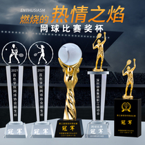 Tennis Trophy Crystal Customized School Sports Games Competition Medal Creative Prize Campus Tennis Gold Man