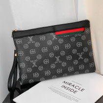 Hong Kong I Tgreg clutch bag men leather wild large capacity clutch bag tide envelope iPad file bag
