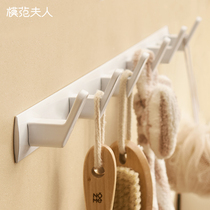 Punch-free clothes adhesive hook metal toilet hook Wall Wall towel strong fitting room hanger