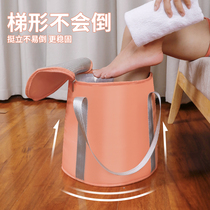 Portable foot bucket foldable travel artifact household footbath heats lazy people with calves and covers for heat preservation women