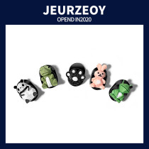 (Two Packs) Cartoon Animal Car Hook Creative Front Row Paste Type Small Hook Car Interior Storage Female