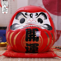 Japanese-style Dharma ornaments big open shipping evil Japanese cuisine sushi shop home Fortune creative ceramic piggy bank Bank