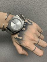 FRKM SCD 22SS Logo Machinery 41mm stainless steel with the same accessory watch for men and women