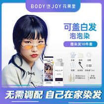 BodyInJoy Flower and fruit bubble hair dye cream plant 2021 pop color Self-at-home hair dye female whitening