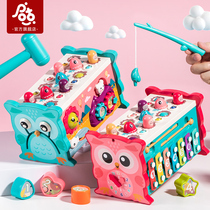 Large beating Gopher children beating toys baby 3 children toddler puzzle early education game machine 4 babies 1-2 years old