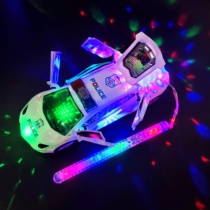 New Mid-Autumn Festival childrens portable lantern toy electric music light Police car racing car boy Altman
