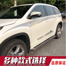 Dedicated 15-20 Toyota Highlander body color strip Highlander waistline car sticker decal
