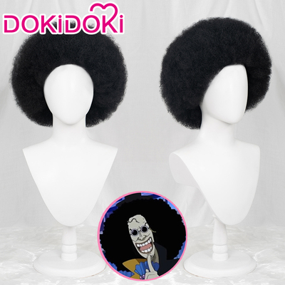 taobao agent Dokidoki Pre -sale of One Piece Nasal Song Brook Cosplay Wiggle Explosion Terminal Wig