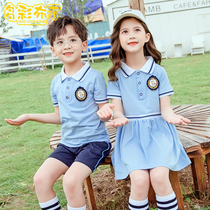 2021 new kindergarten Garden clothes summer school style school school uniform childrens class clothes set graduation photo clothing