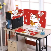 Computer cloth table dust cover cloth three-piece set dust cover desktop integrated cute host display screen keyboard cover