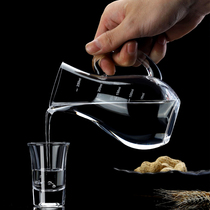 White wine wine dispenser Red wine wine dispenser Household wine jug Tie pot Fair cup Crystal glass wine cup set with scale