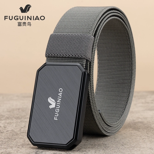 Эластичный тканевый модный ремень для отдыха, нейлоновые штаны, стиль