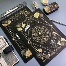 New Magic Array Cutting Pad Rubber Chapter Paper Carving A4 High Face Value Black Gold Paper Art Carving Collage Writing Pad