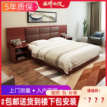 Hotel Bed guesthouses Furniture Pelodges Full set of custom hotel apartments Furniture beds Quick hotel rental room Guesthouse Bed