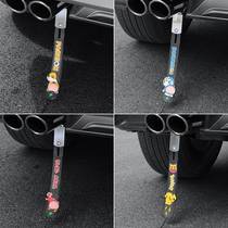 Car with electrostatic tow ground with antistatic eliminator to remove relevent exhaust pipe ground strip abrasion resistant electrostatic belt