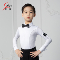 The competition domain professional Latin dance competition uniform boys prescribed clothing suit less childrens art test level general standard service