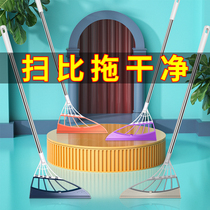 Black technology magic broom soft silicone household broom broom bathroom scraping mop artifact dustpan set