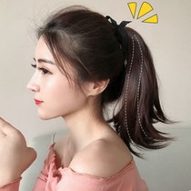 Horsetail Wig Woman Short STRAP STYLE LONG STRAIGHT HAIR FAKE MATI NET RED MICROROLL VALGUS BRAID NATURAL REALISTIC HAIR TAIL