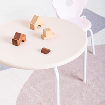 Childrens table kindergarten plastic table baby eating table baby toy table iron table round writing table