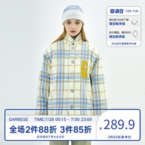 Garbage National tide brand couple hip hop plaid wool wool padded jacket ins casual loose warm jacket men and women
