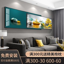 Modern simple living room decoration painting atmospheric light luxury sofa background wall hanging painting superimposed mural Diamond Crystal porcelain painting