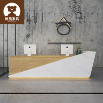 Ride the wind and waves modern simple atmosphere and fashion new company front desk reception desk information desk cashier bar