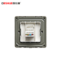 White Type 86 computer network socket panel Network cable box socket concealed single port optical fiber information network port module