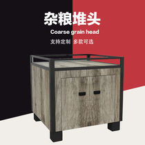 Supermarket whole grains pile head dried fruit display cabinet rice shelves bulk melon seeds dried fruit loose convenience store rice pile