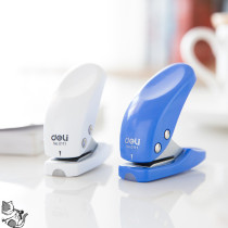 Multifunctional hole puncher student stationery Handbook binding hole punch manual diy manual single hole round paper card binding ring hand grip small metal punch force