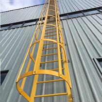 New guard cage climbing ladder Ladder with guard cage construction stair construction site J safety ladder deep well corrosion-resistant climbing high set
