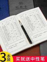 Handwritten account book financial amount handwritten business account notebook daily record this bill schedule