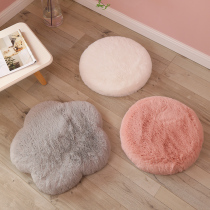  Thickened memory cotton mat Plush round chair mat Office hip cushion Flower latex mat on the ground