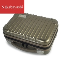 13 inch ABS PC hard shell cosmetic case large capacity portable travel storage bag can be customized logo