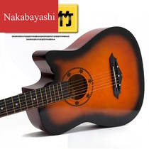 Basswood 38 inch beginner practice performance entry wooden guitar instrument accessories