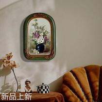 Straight for French style light extravaganza Classical Sculpture Flower Retro Resin Photo Frame Hang Painting Art Picture Frame Hanging Wall Set