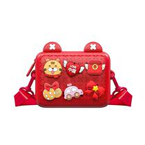 Kewuku childrens small bag national tide one-shoulder storage bag baby kindergarten cartoon messenger bag New Years gift
