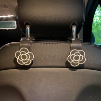 Car seat back hidden Camellia adhesive hook car car car rear bag storage items seat decoration small adhesive hook