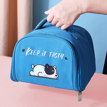 Puppy Carry-on Insulation Bag With Lunch Box Aluminum Foil Insulation Bag Hand Bag Lunchbag Lunch Bag Thickened Thermal Insulation Bagging Package