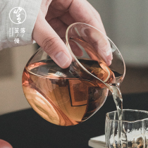 Sheng Glass Road cup thick tea divider transparent heat-resistant Tea Sea Japanese small household uniform Cup kung fu tea set