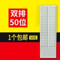 Organize punch card board practical plastic File Cabinet insert bag warehouse hanging bag storage week card slot