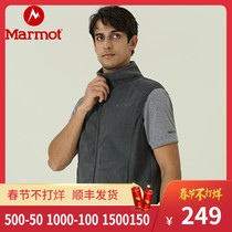 (Ole Explosions) marmot groundhog outdoor warm men's fleece cardigan fleece vest in autumn and winter