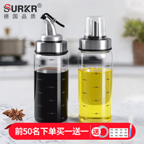 German leak-proof oil pot small glass soy sauce bottle kitchen household seasoning vinaigrette bottle set Commercial