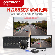 H265 network surveillance video decoder 4K compatible with Haikang Dahua 800W Network decoding matrix Wall Wireless