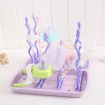 Baby bottle drain rack removable and wash folding portable storage baby tableware drying rack stand stand