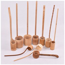 Unlacquered household bamboo wine bottle Winder water spoon
