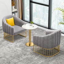 Nordic luxury sales office reception room sofa combination hotel guest rest area table and chair casual coffee table