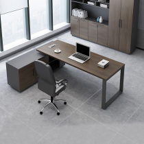 Supervisors desk simple modern single computer desk large class boss table financial steel frame office table and chair combination