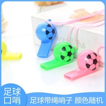 Cartoon Plastic Mouth Whistle Childrens Baby Toy Football Whistles Fan Games Referee Bassist Whistleblowing Whistle