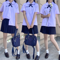 Thai school uniform Nano first love college style genuine jk uniform female student shirt short sleeve summer suit full skirt