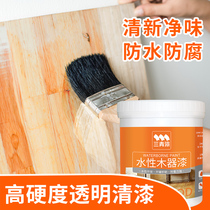 Sanqing lacquer varnish wood paint household floor transparent waterproof mildew proof furniture solid wood door refurbished bright paint